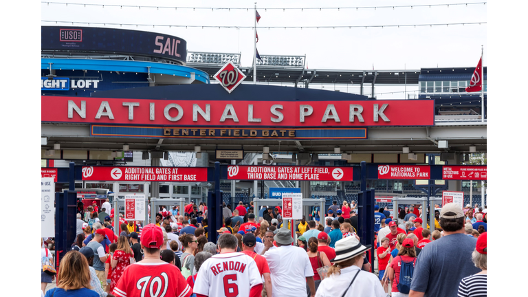 Arriving at the Nationals Baseball Stadium