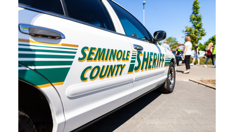 Side from an american police car, Seminole County Sheriff