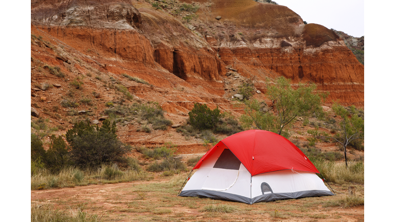 Camping Tent at Palo Duro Canyon State Park