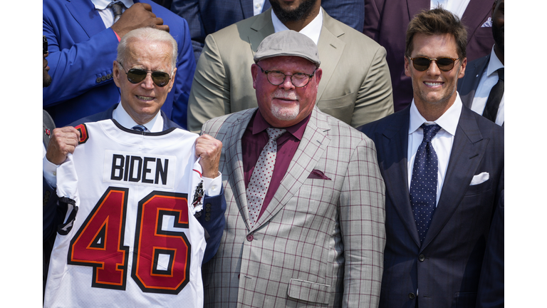 President Biden Hosts Super Bowl LV Champions Tampa Bay Buccaneers At The White House