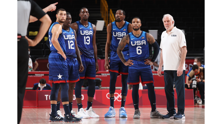 JPN: United States v France Men's Basketball - Olympics: Day 2