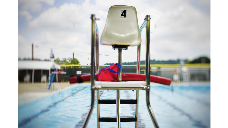 Lifeguard Tower at Swimming Pool
