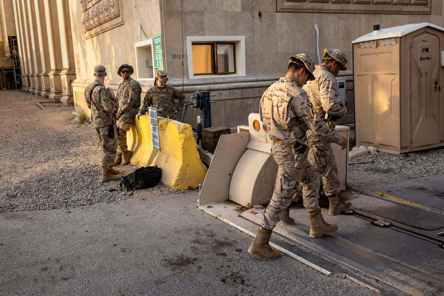 Coalition And Iraqi Forces Occupy Baghdad's International Zone