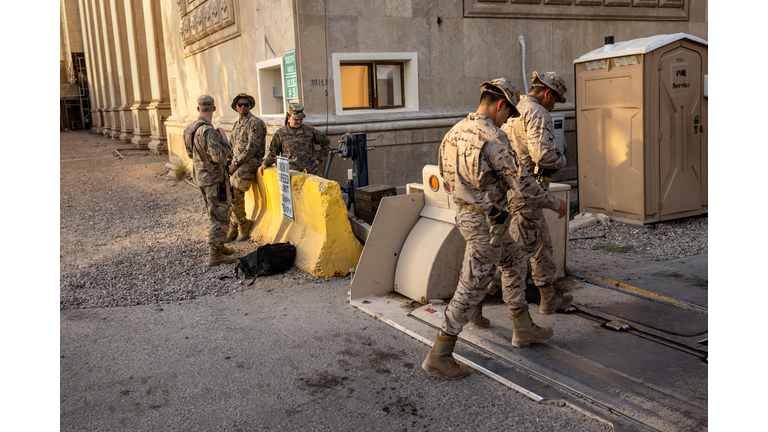 Coalition And Iraqi Forces Occupy Baghdad's International Zone