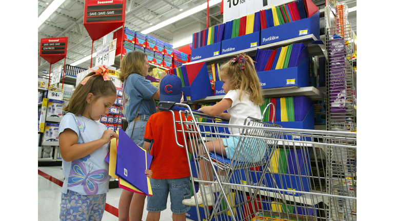 Consumers Start Buying Back-To-School Supplies At Wal-Mart