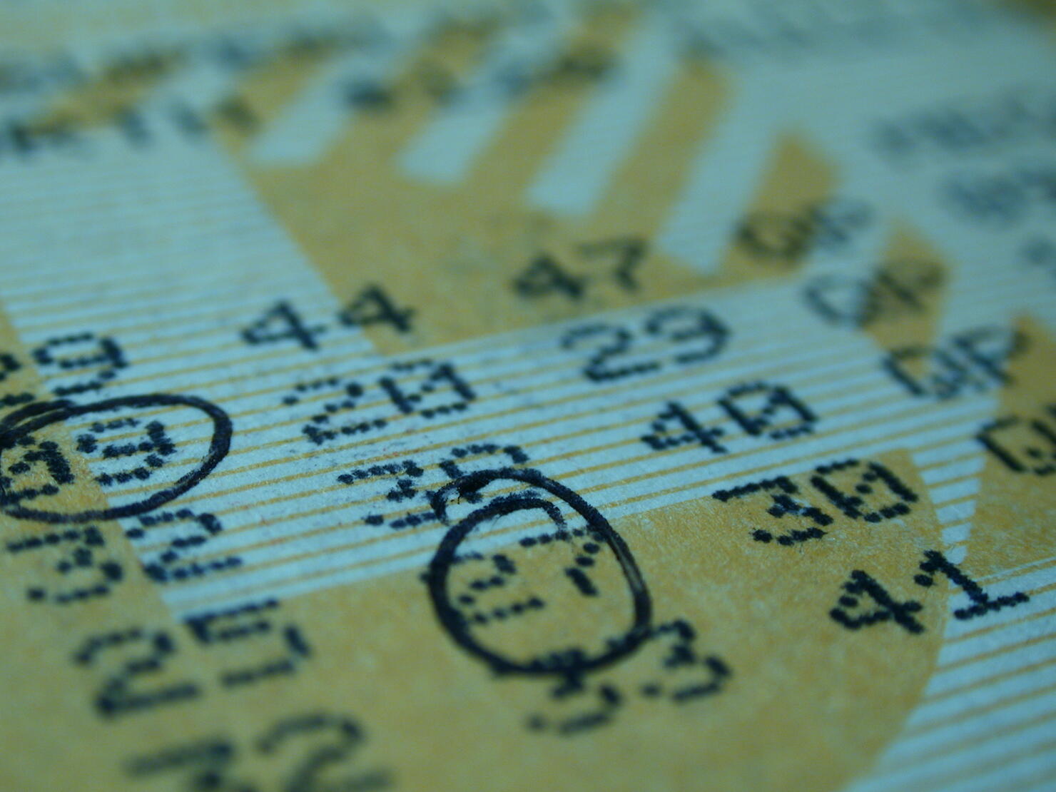 Winning Numbers