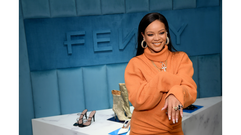 Robyn Rihanna Fenty And Linda Fargo Celebrate The Launch Of FENTY At Bergdorf Goodman