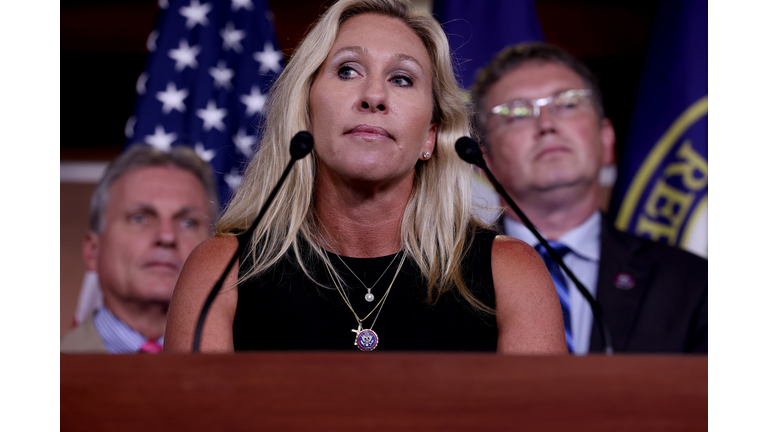 Rep. Greene Holds Press Conference Discussing The "Fire Fauci Act"