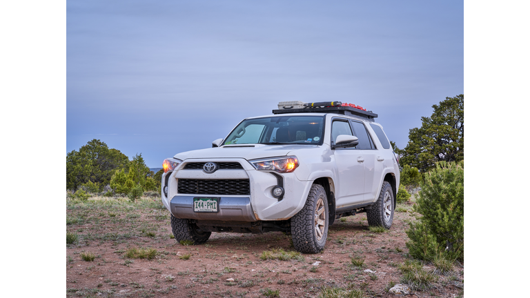 Toyota 4Runner SUV in the Dinosaur National Monument