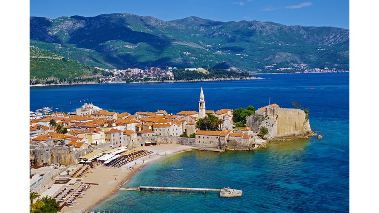 Montenegro, old town of Budva