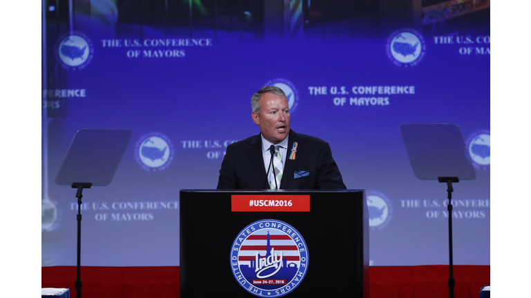 Hillary Clinton Addresses U.S. Conference Of Mayors Annual Meeting
