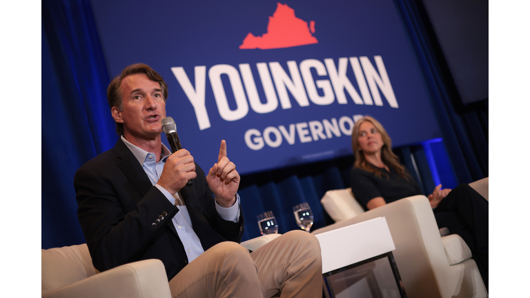 Glenn Youngkin Campaigns For Governor Of Virginia With Nikki Haley