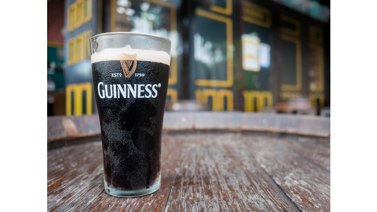 Pattaya , Thailand : Pint of beer served at Guinness Brewery