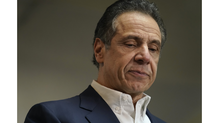 New York Governor Cuomo Tours Mass Vaccination Site In Harlem At Mount Neboh Baptist Church