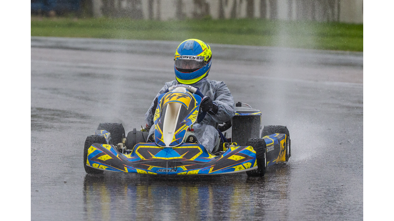 Prince Carl Philip Attend Karting Competition In Sweden