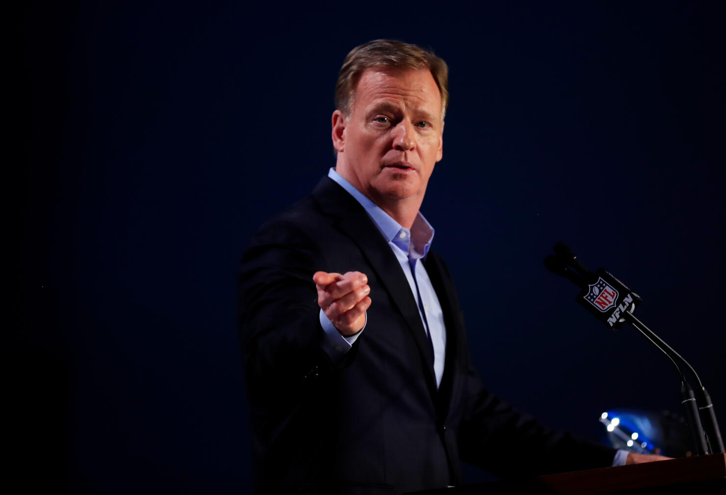 NFL Commissioner Roger Goodell Super Bowl Press Conference