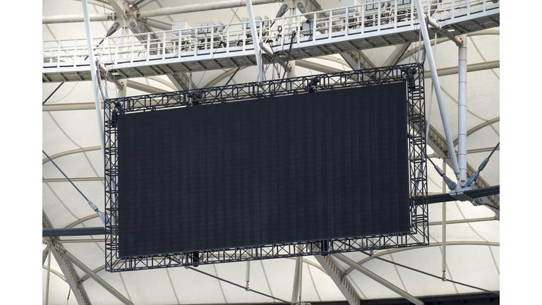 Digital Scoreboard At A Stadium