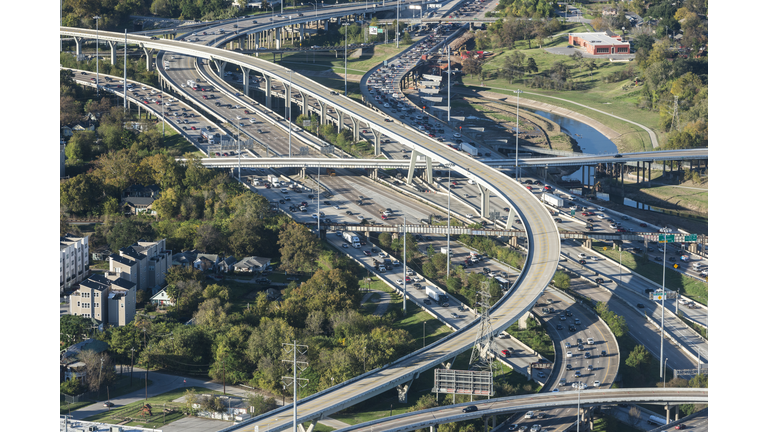 I10 I45 Houston interstate freeway intersection