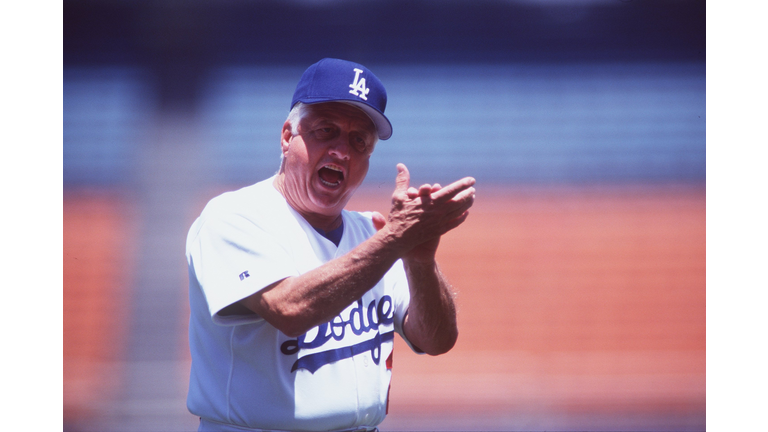 Laura Lasorda talks to ABC7 on Tommy Lasorda Day in Fullerton