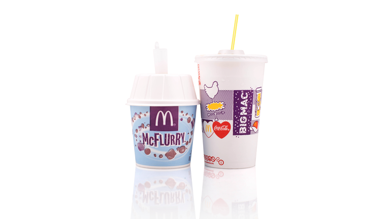 McDonald's McFlurry and Coke