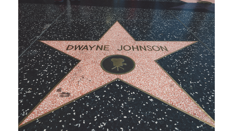 Dwayne Johnson star on Hollywood walk of fame