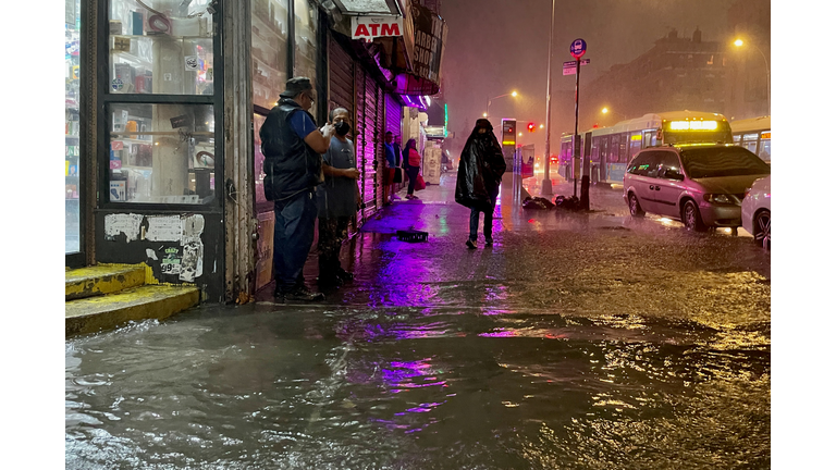 Remnants Of Hurricane Ida Move Through Northeast Causing Widespread Flooding