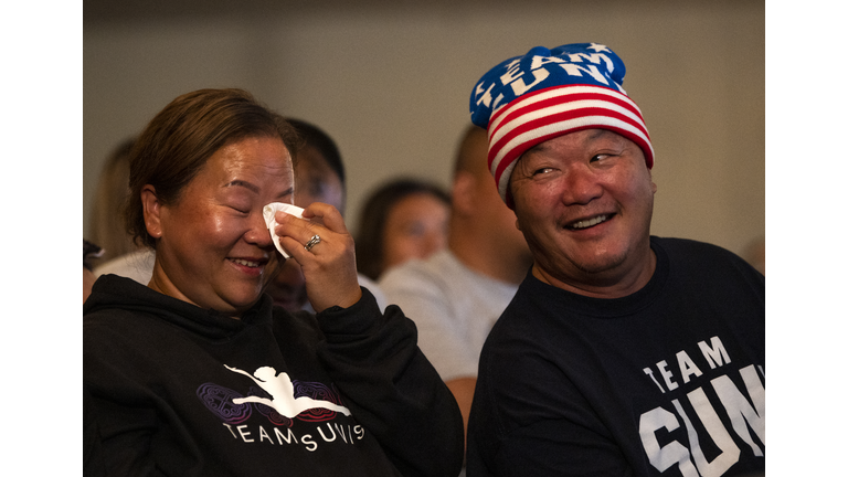 United States Olympic Gymnastics Viewing Event With Members Of The Hmong Community And Family Of Sunisa Lee