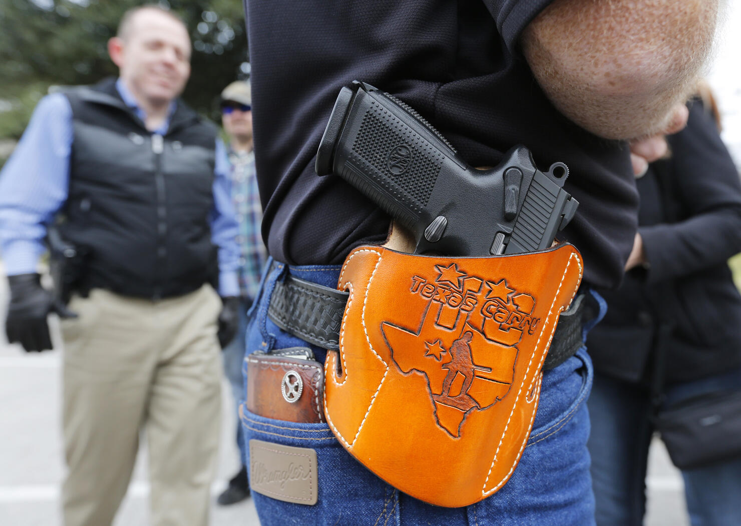Open carry gun rally in Austin, Texas.