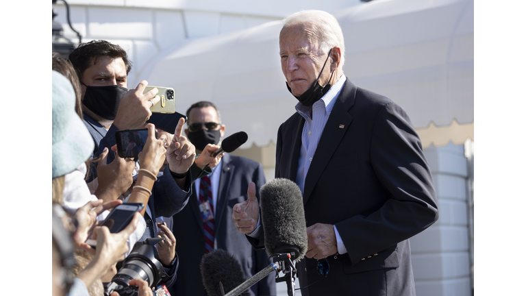 President Biden Departs The White House Enroute To Visit New Jersey And New York