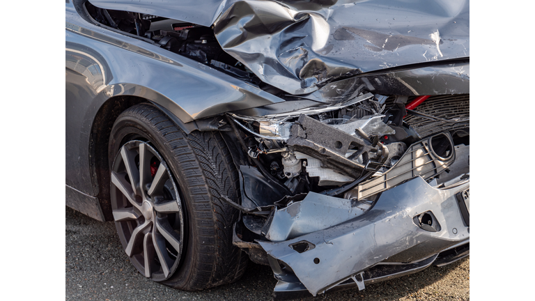 Accident car after a traffic accident