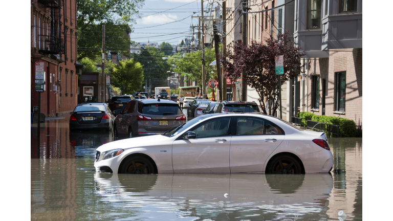 Street Flooding, Hoboken, New Jersey, USA 2021