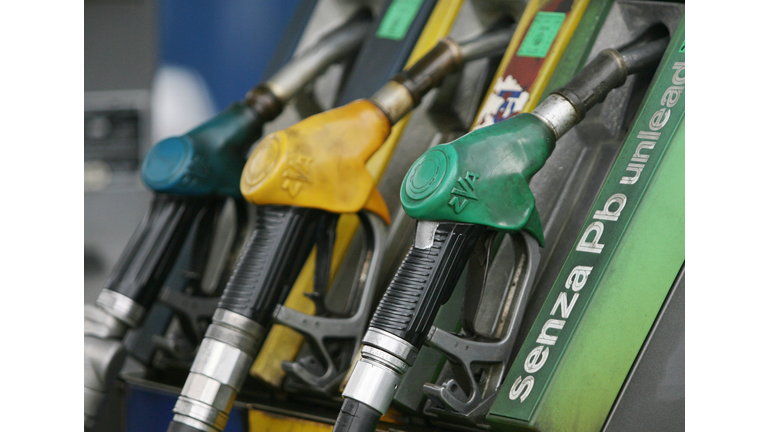 gasoline pumps are pictured at a gas sta...