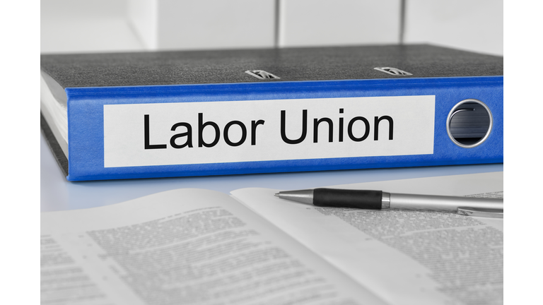 Folder with the label Labor Union