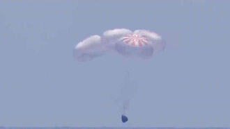 Civilian SpaceX Flight Splashes Down