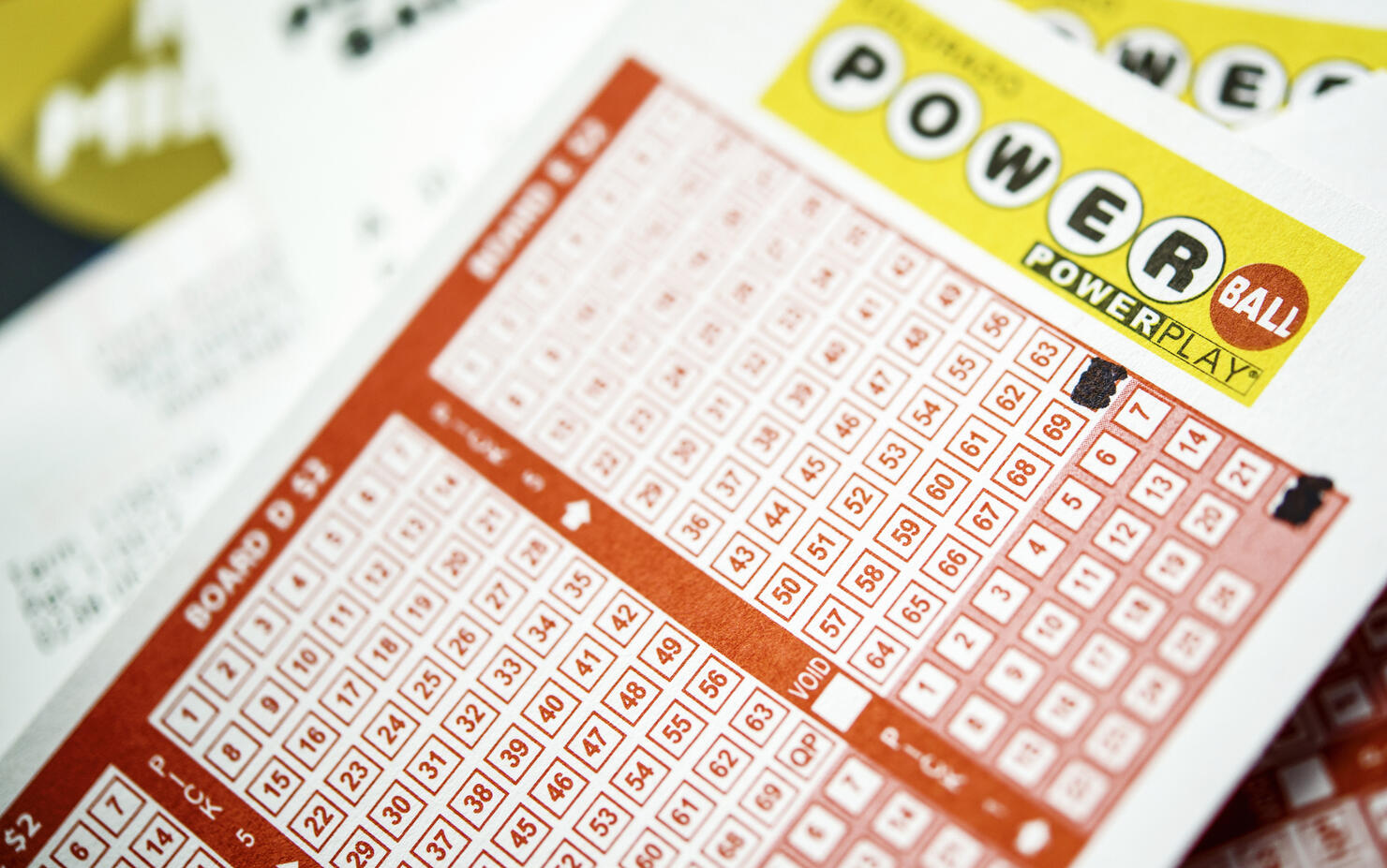 Powerball tickets for the lottery