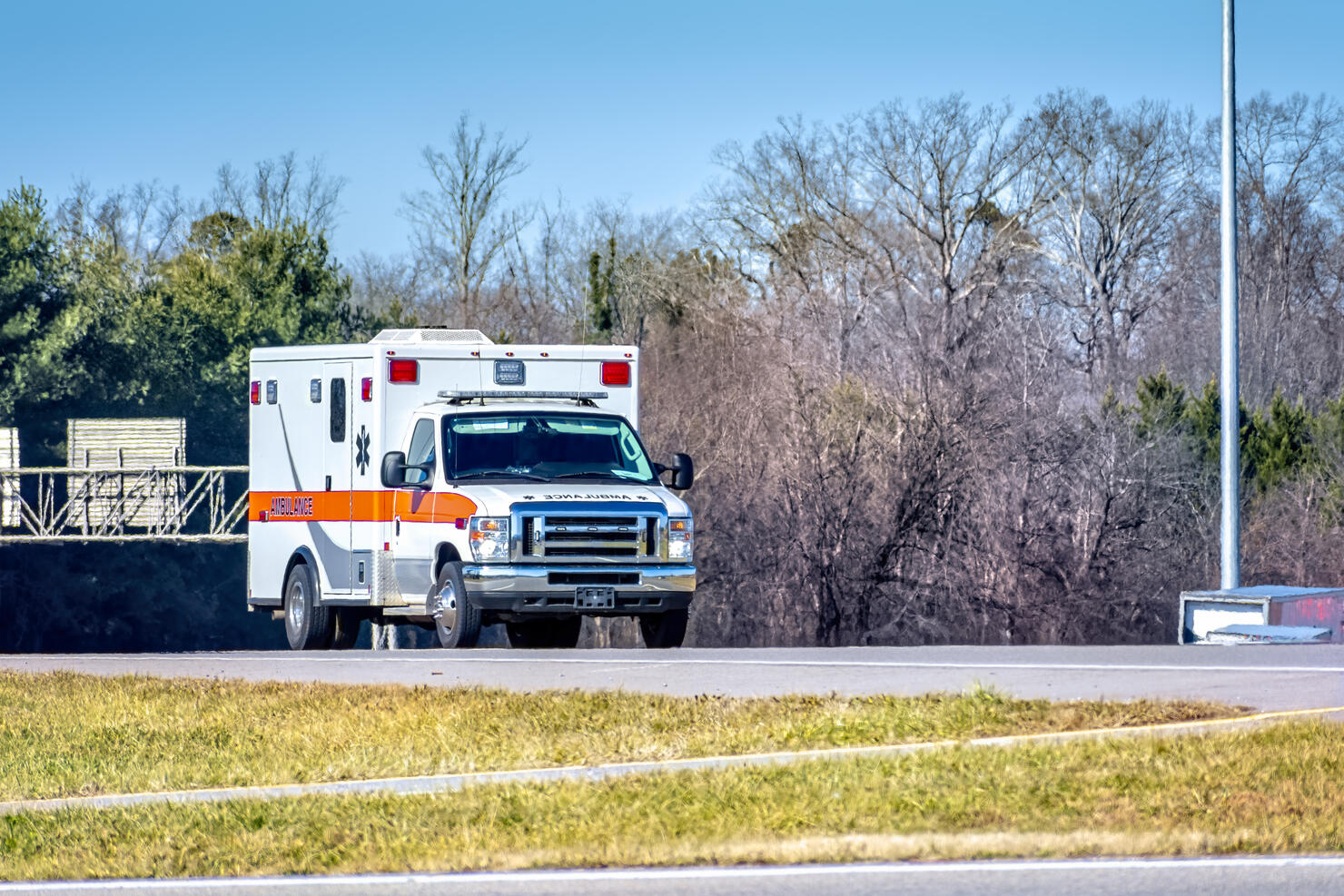 Generic Ambulance On Roadway