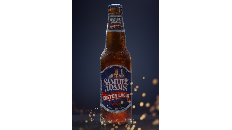 Cold Beer - Samuel Adams - Boston Lager - Condensation