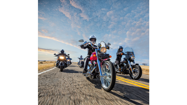 Group of Women Motorcyclists