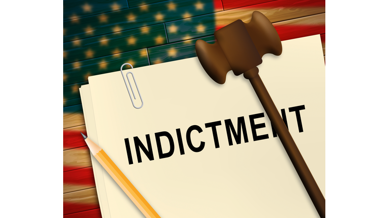 Grand Jury Indictment Gavel Representing Prosecution And Enforcement Against Defendant 3d Illustration