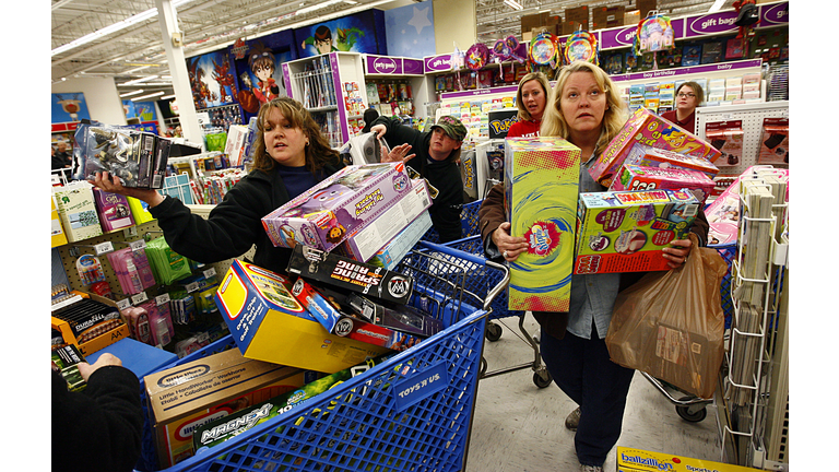 Eager Retailers Greet Crowds Of Shoppers On "Black Friday"