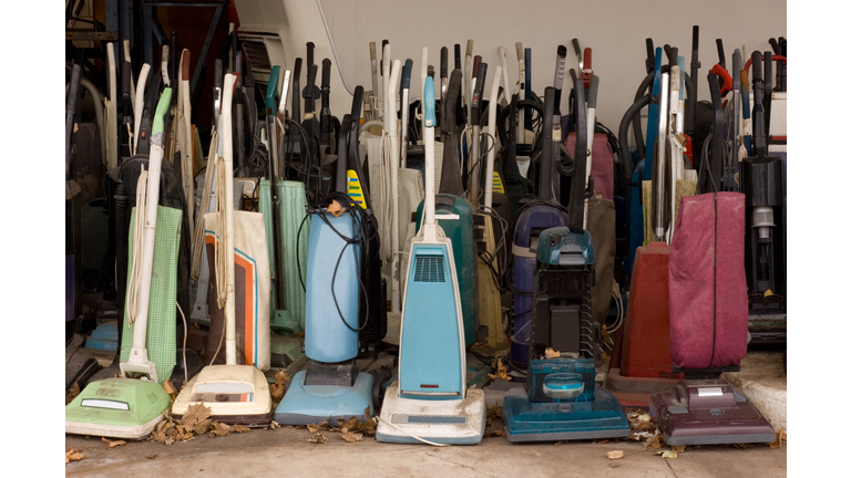 Many Old Vacuum Cleaners