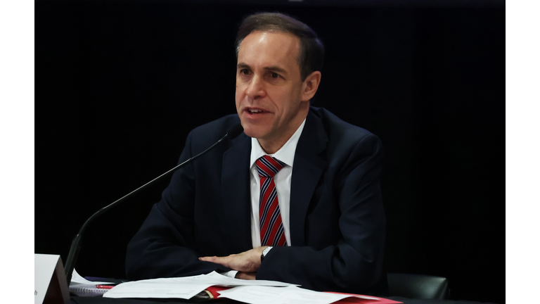 NY Governor Cuomo Holds Coronavirus Briefing At Northwell Feinstein Institute For Medical Research