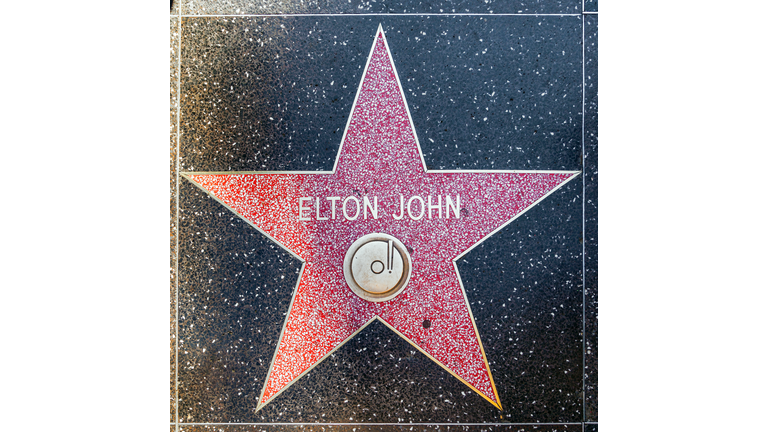 Elton John's star on Hollywood Walk of Fame
