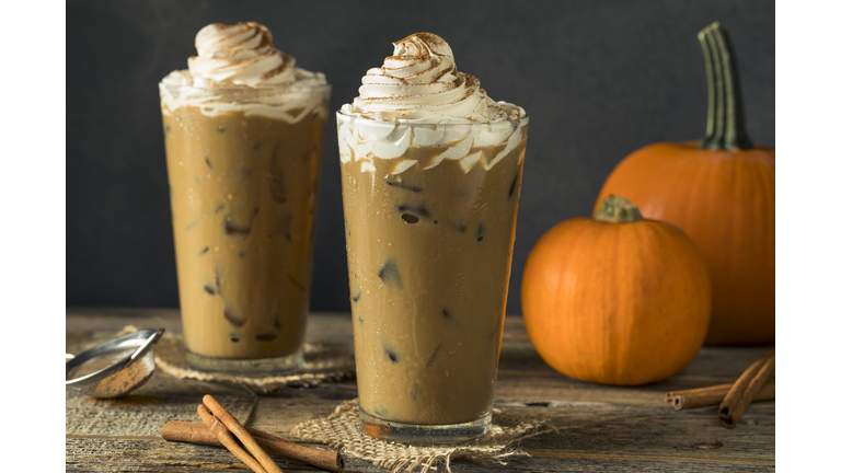 Sweet Iced Pumpkin Spice Latte