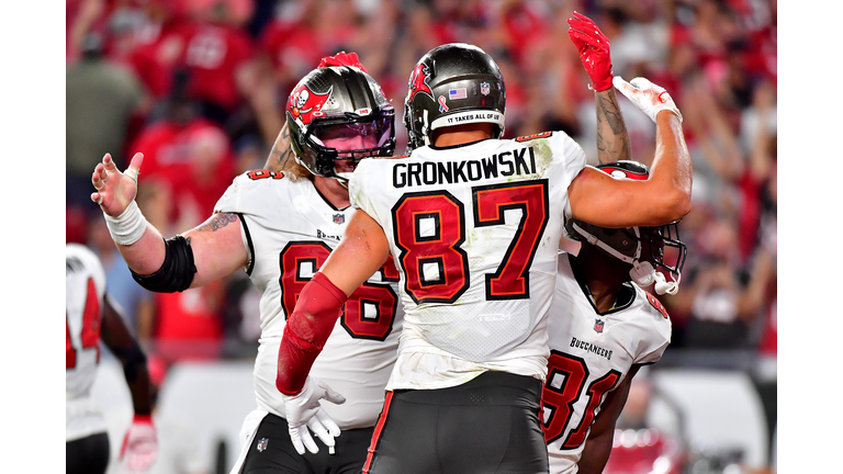 Ron Gronkowski as the Dallas Cowboys play his Tampa Bay Buccaneers