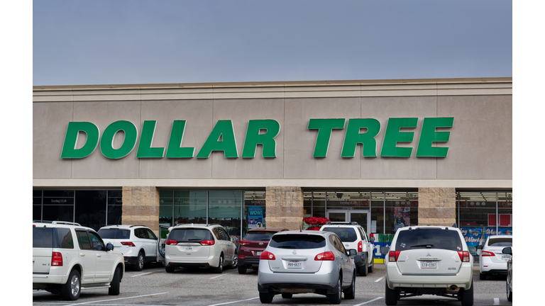 Dollar Tree storefront in Houston, TX.