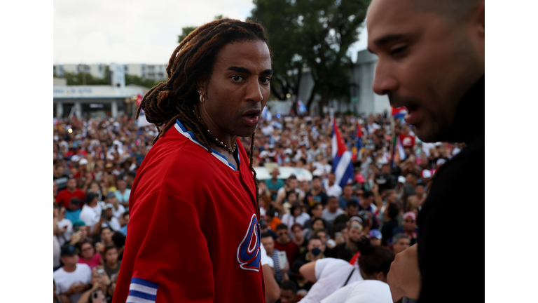 Miami's Little Havana Community Reacts To Protests In Cuba