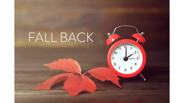 Fall back. Daylight saving time.