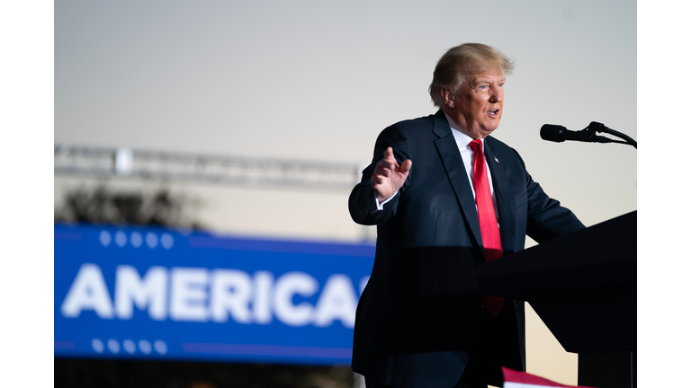 Former President Trump Holds Rally In Perry, Georgia