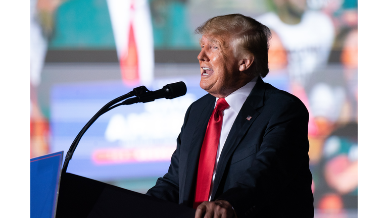 Former President Trump Holds Rally In Perry, Georgia